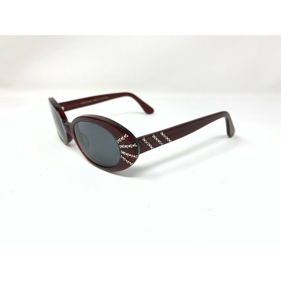 FRIEZEFRAMES Dorothy RED Eyeglasses 1A26 w/ Swarovski Crystals Made in France - Picture 2 of 11